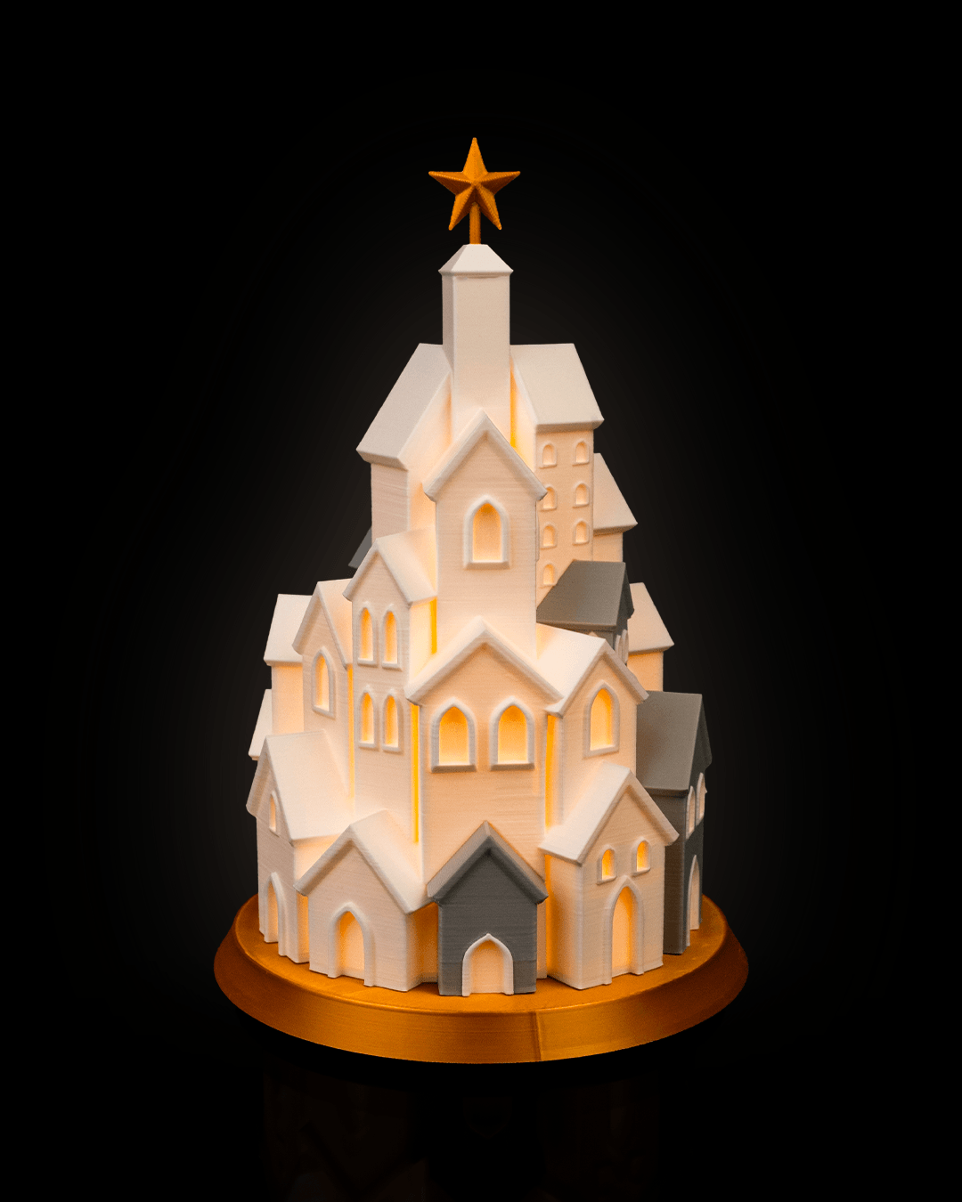 Vila Natalina 3D Iluminada