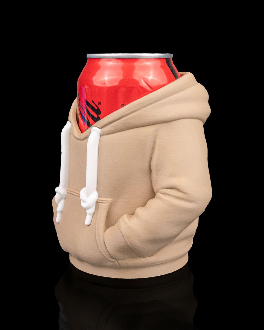 Porta-latas com capuz